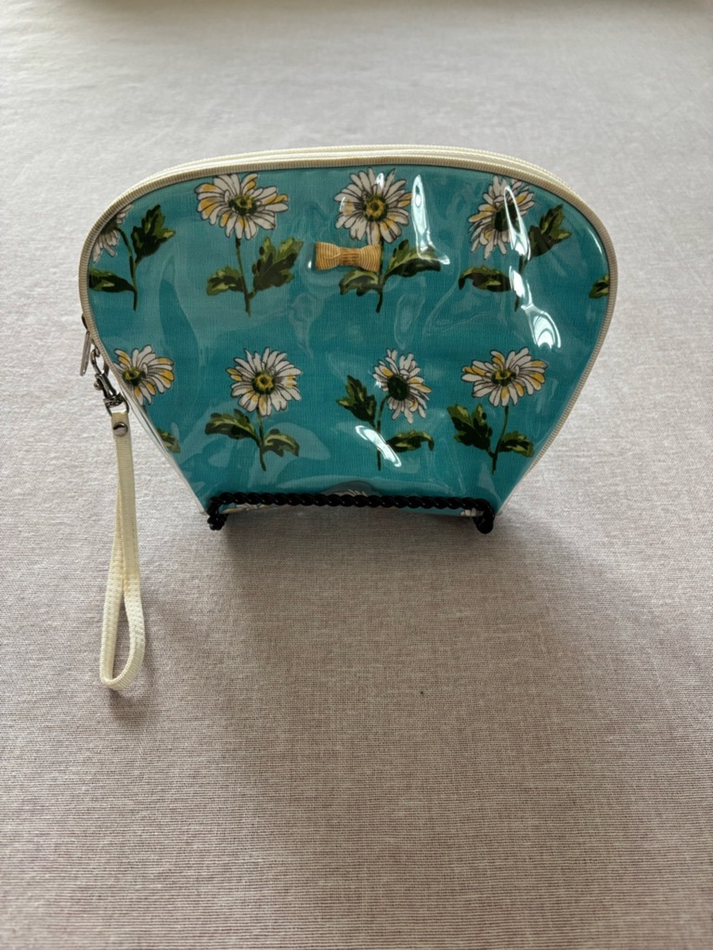 Liz Claiborne vintage blue floral clutch.
